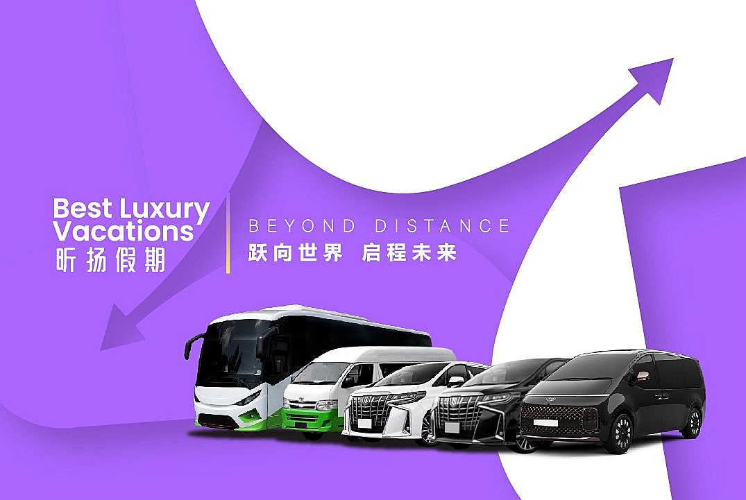 Best Luxury Vacations fleet lineup — coach, van and executive MPVs