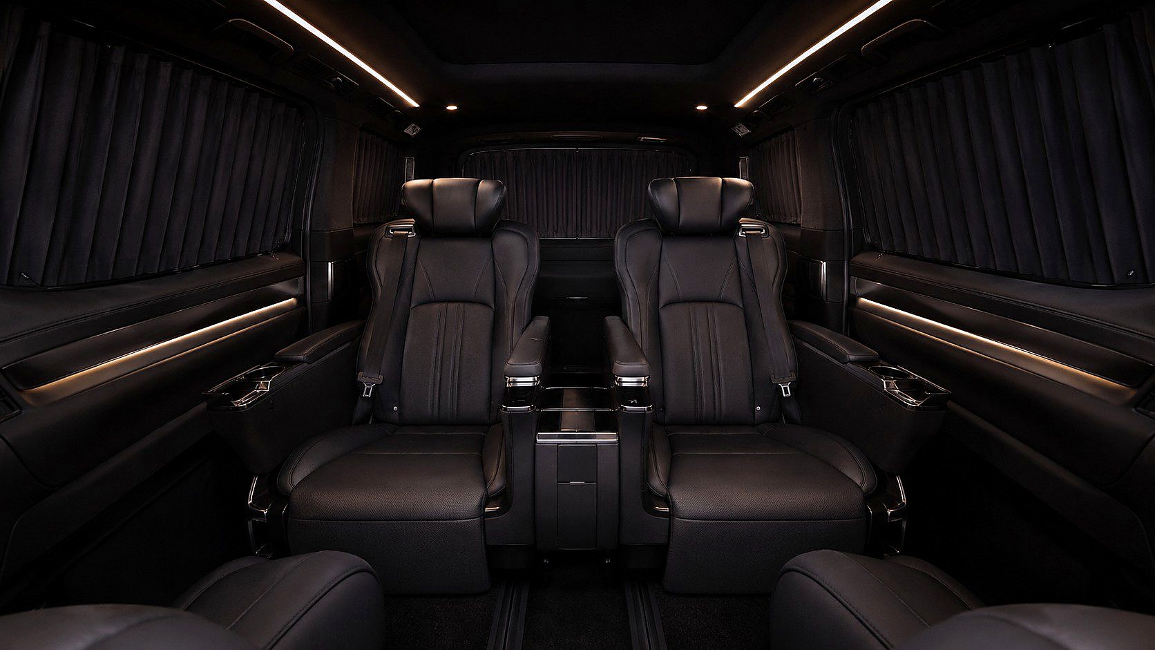 Executive MPV black leather interior