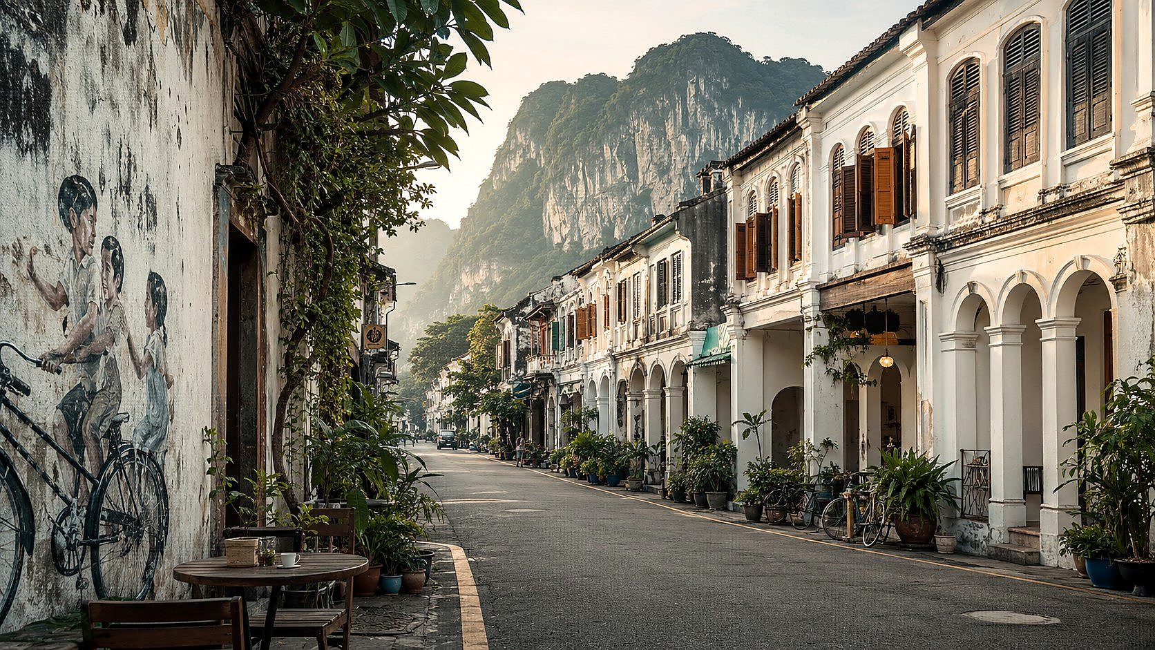 Ipoh old town shophouses